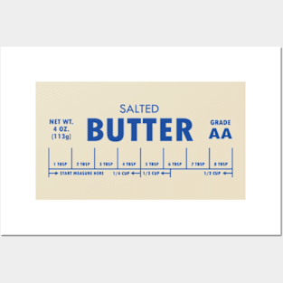 Salted Butter Retro Weight Posters and Art